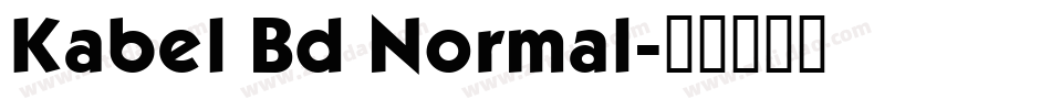 Kabel Bd Normal字体转换